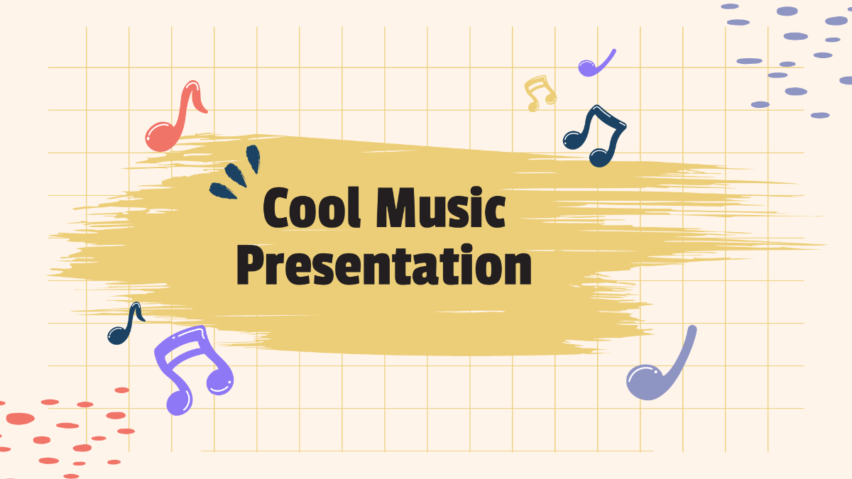 Cool Music Presentation Template