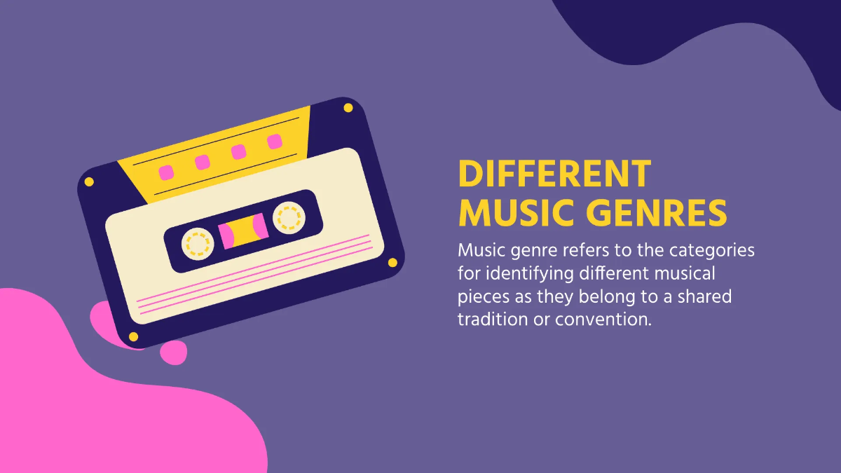 Free Pretty Music Presentation Template to Edit Online