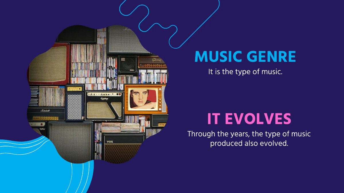 Free Pretty Music Presentation Template to Edit Online