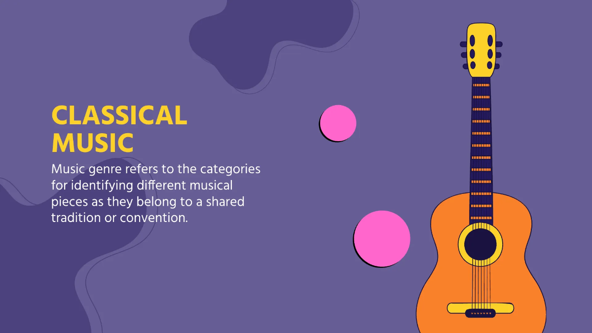 Free Pretty Music Presentation Template to Edit Online