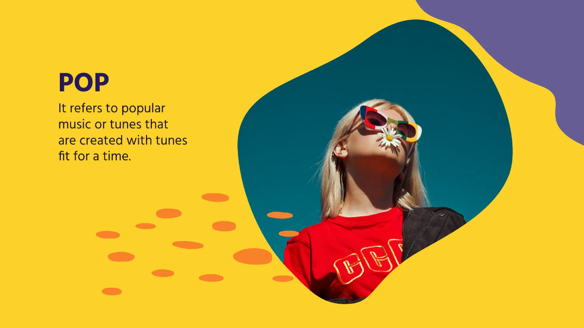 Free Pretty Music Presentation Template to Edit Online