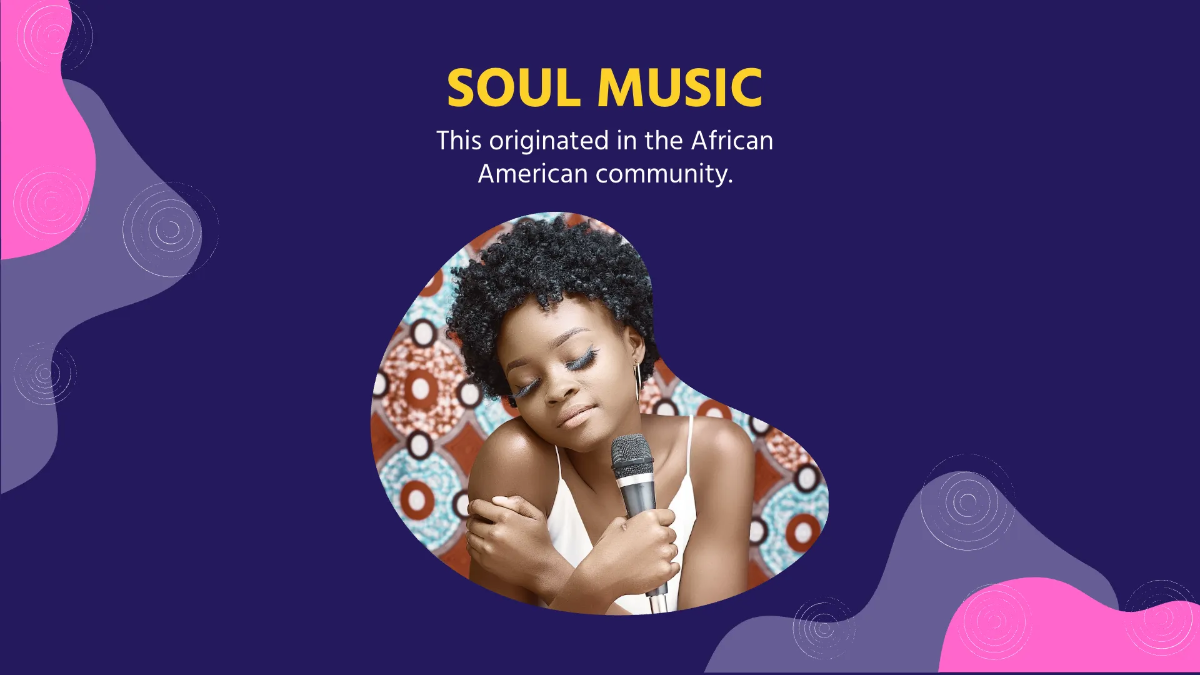 Free Pretty Music Presentation Template to Edit Online