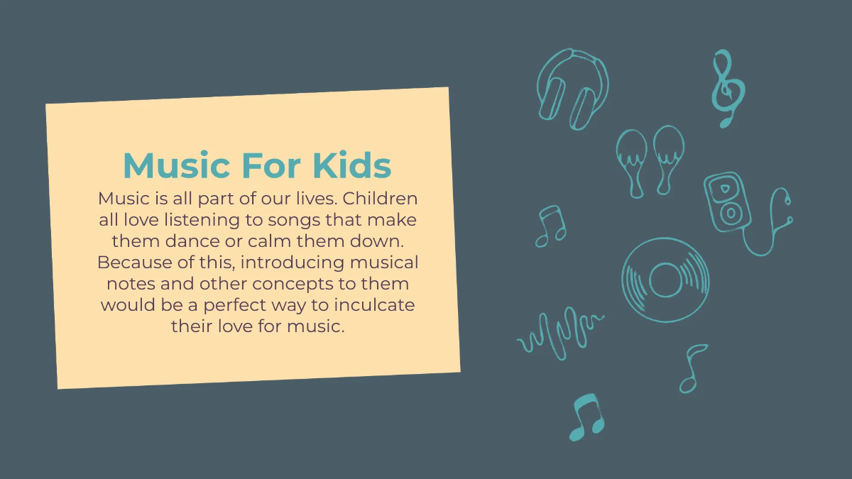 Free Fun Music Presentation Template to Edit Online