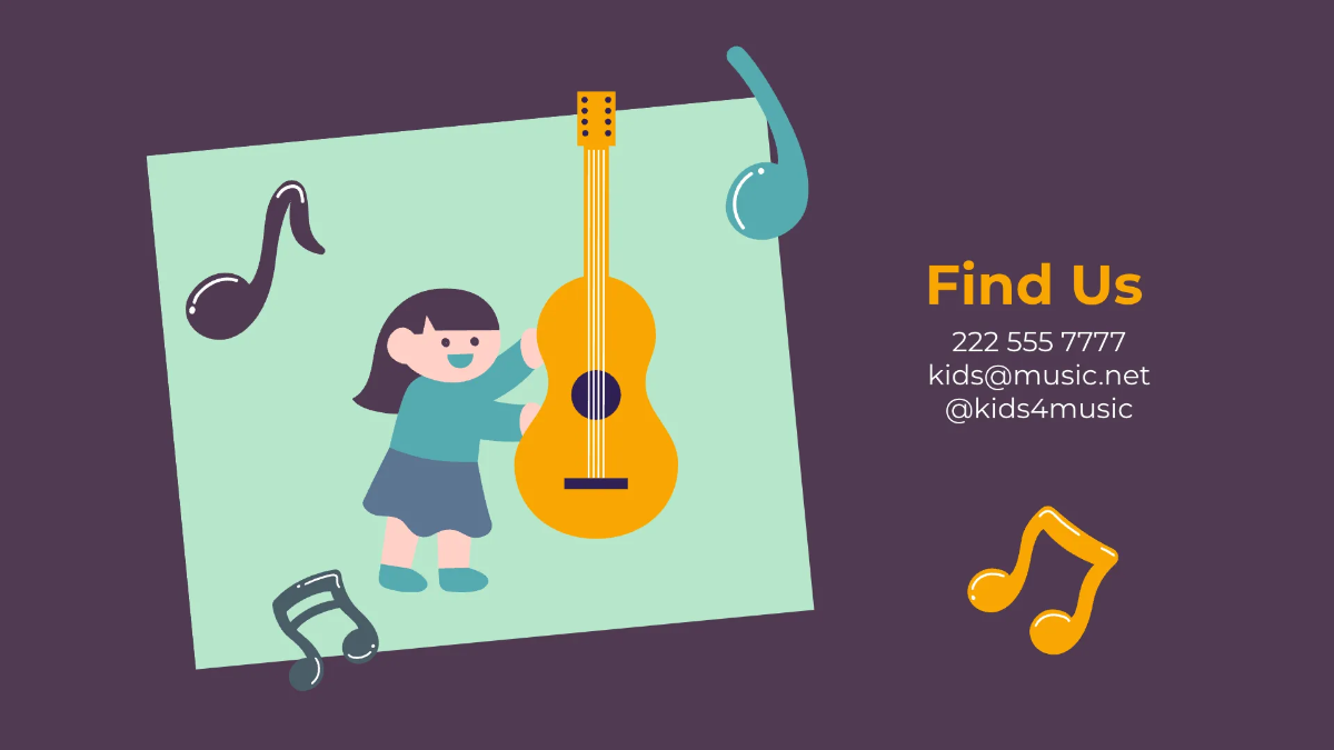 Free Fun Music Presentation Template to Edit Online