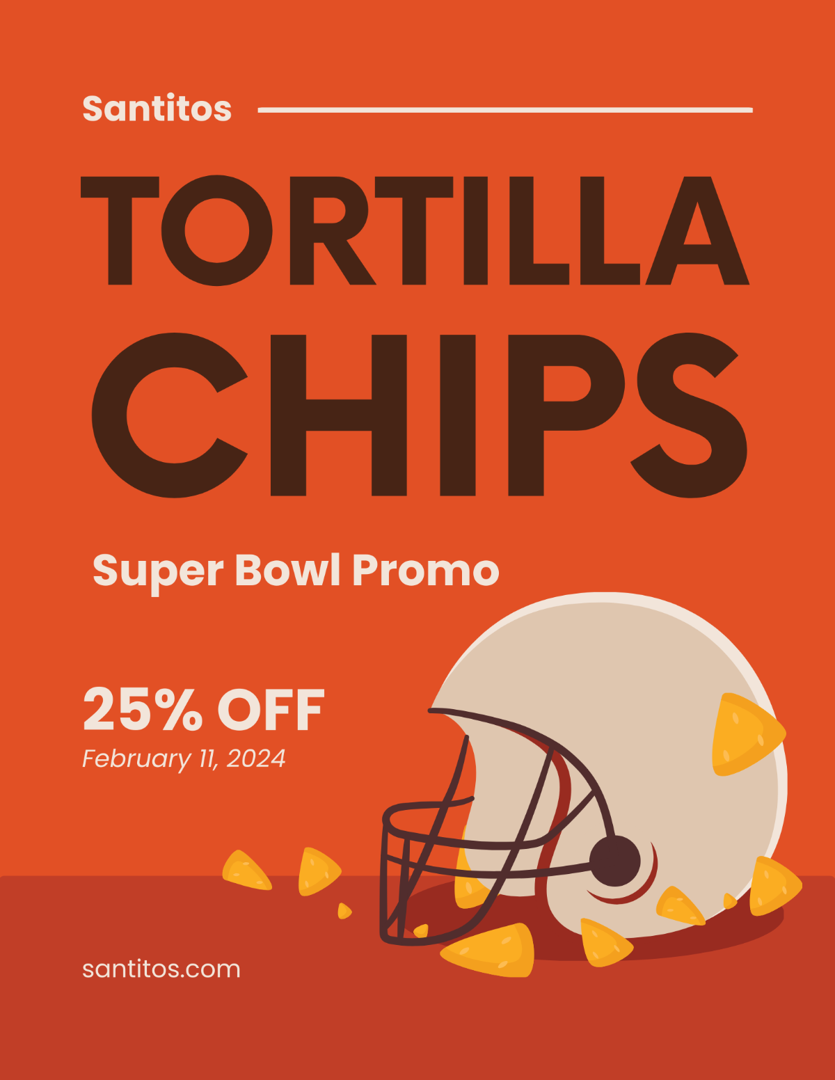 Super Bowl Advertising Flyer Template