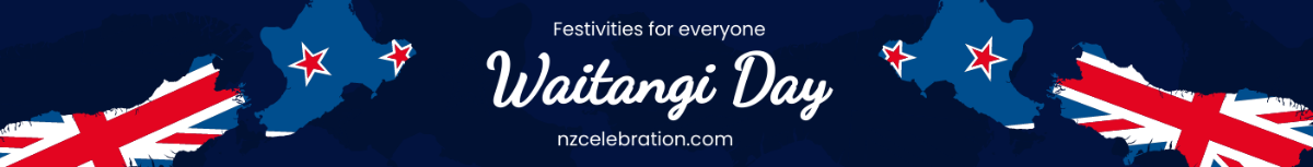 Waitangi Day Website Banner Template