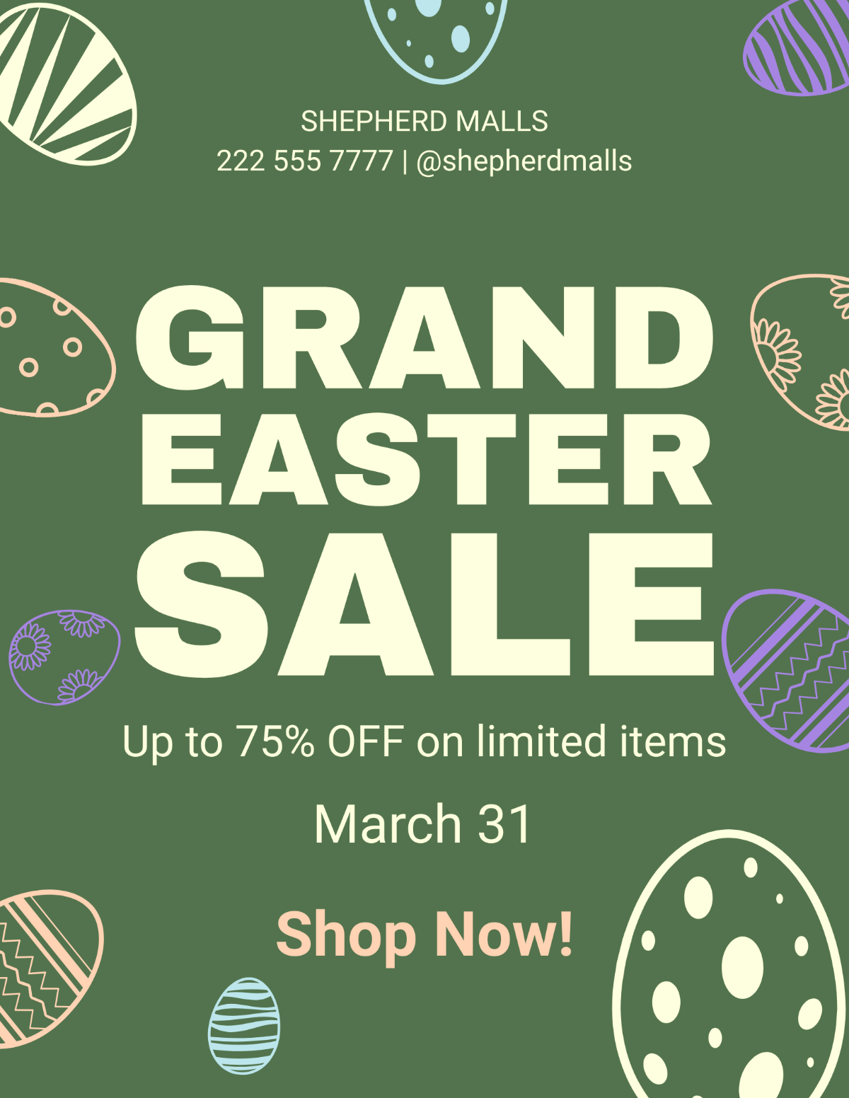 Easter Advertising Flyer