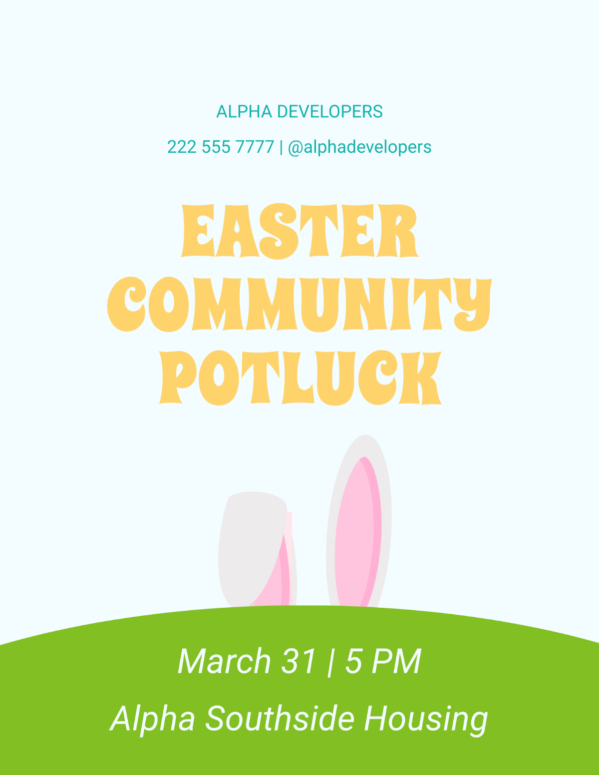 Free Easter Event Flyer Template