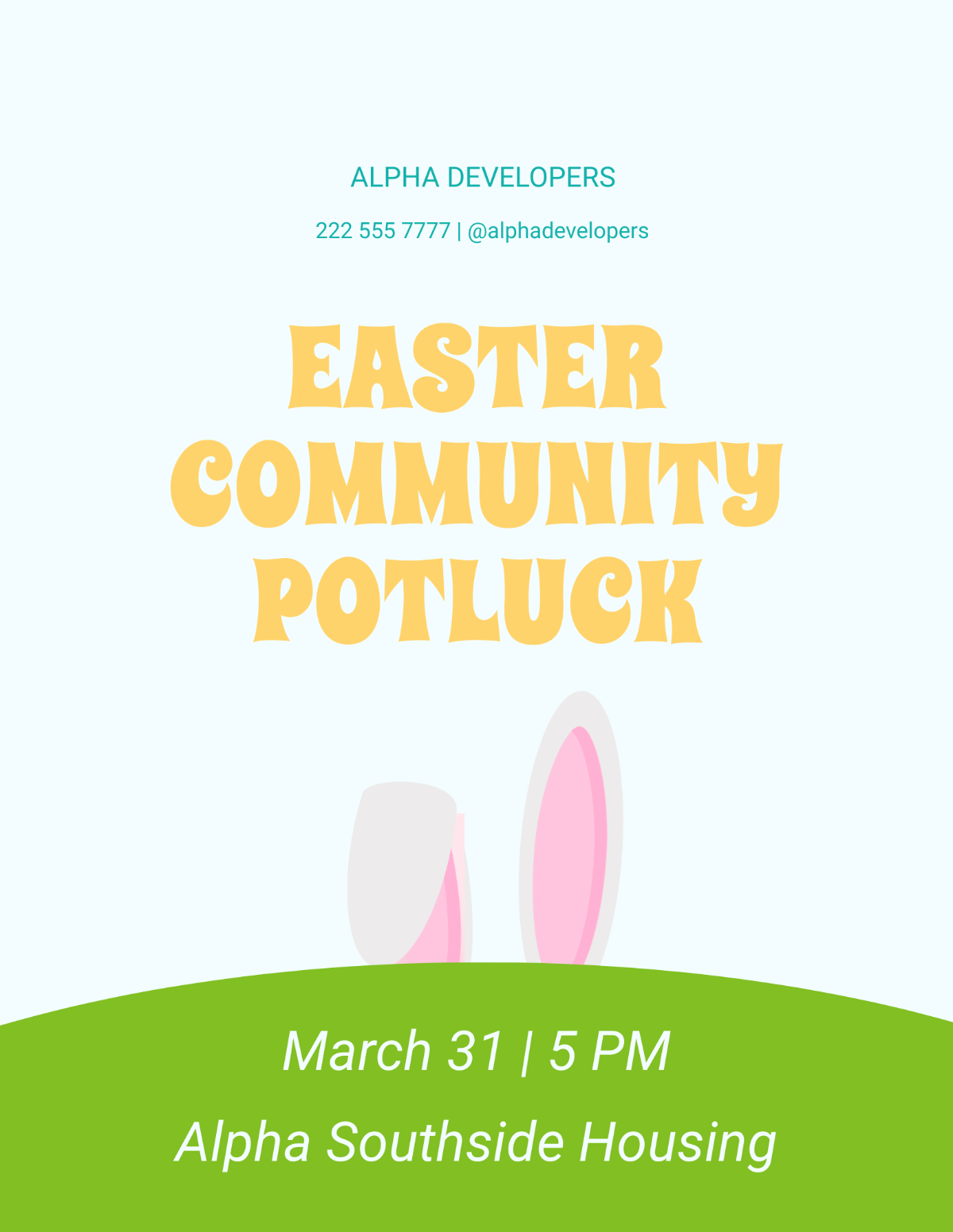 Easter Event Flyer Template - Edit Online & Download