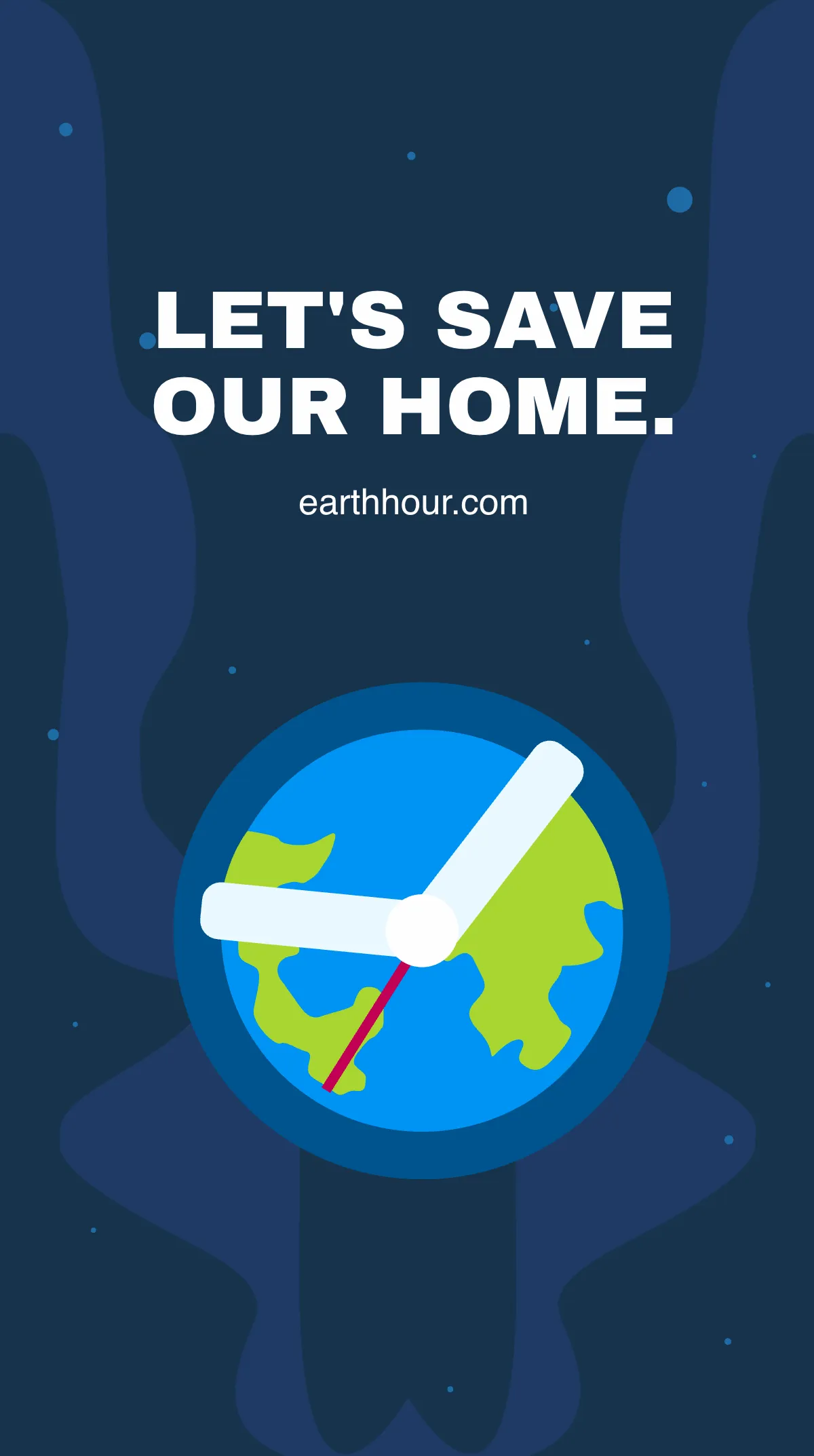 Free Earth Hour Instagram Story Template to Edit Online