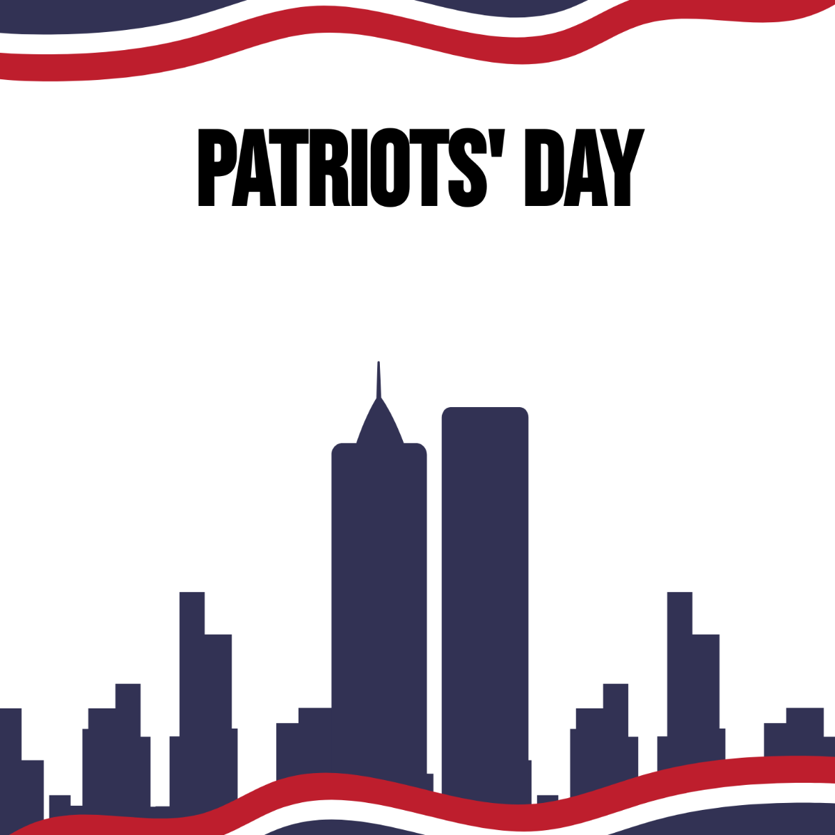Patriots' Day Symbol Vector Template