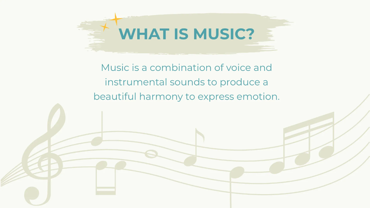 Free Simple Music Presentation Template to Edit Online