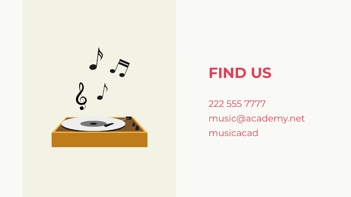 Free Simple Music Presentation Template to Edit Online