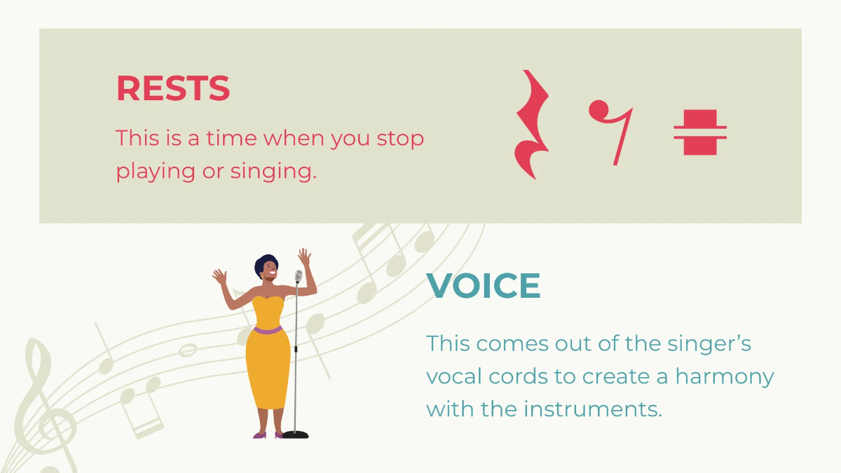 Free Simple Music Presentation Template to Edit Online