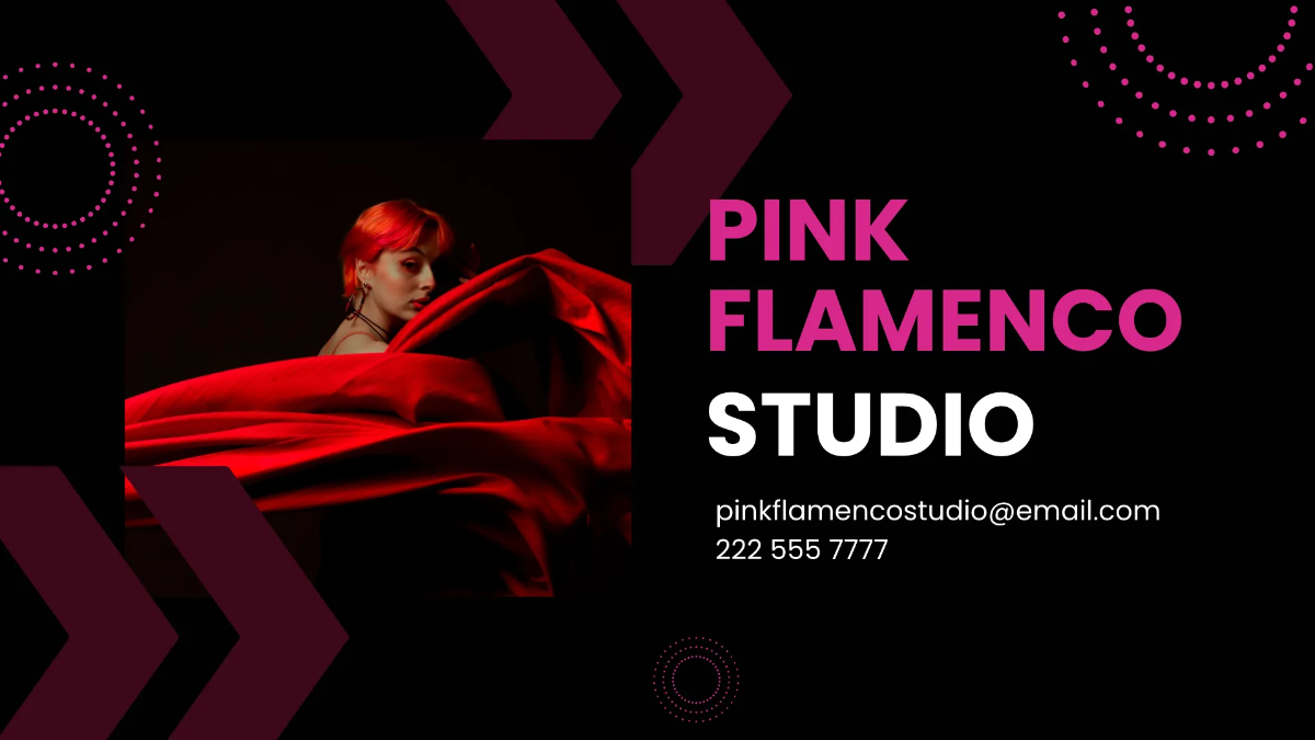 Free Flamenco Artists Agency Presentation Template to Edit Online