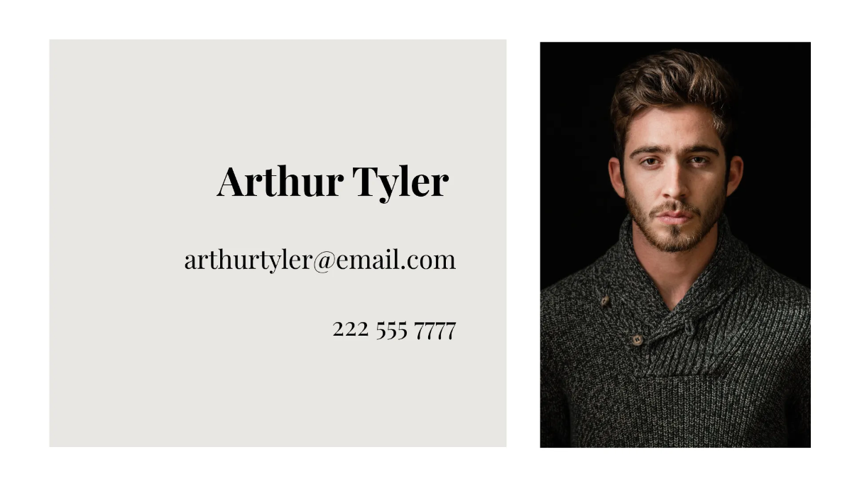 Free Art Vlogger CV Presentation Template to Edit Online