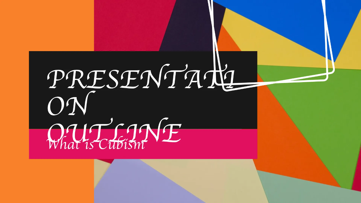 Free Cubist Art Minitheme Presentation Template to Edit Online