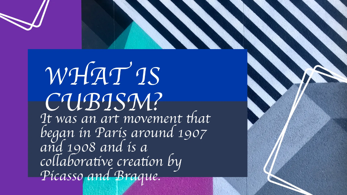 Free Cubist Art Minitheme Presentation Template to Edit Online