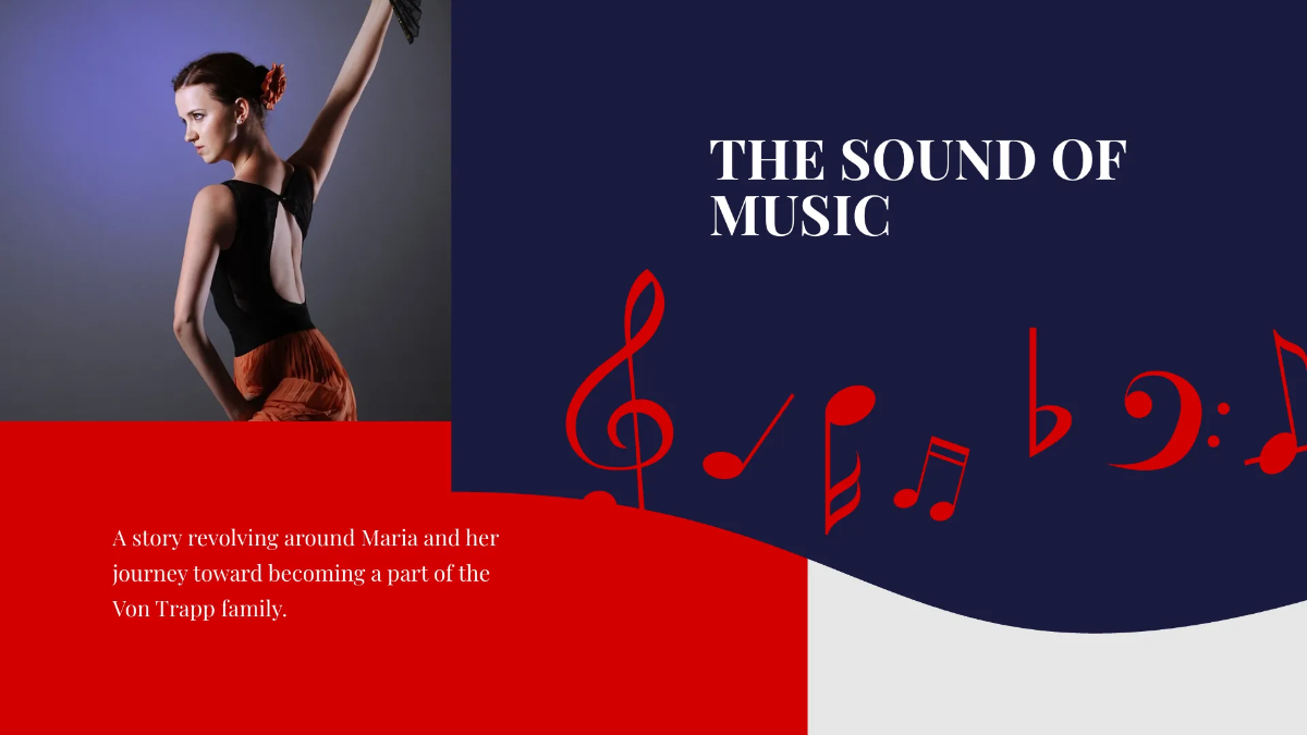 Free Performing Arts School Center Presentation Template to Edit Online