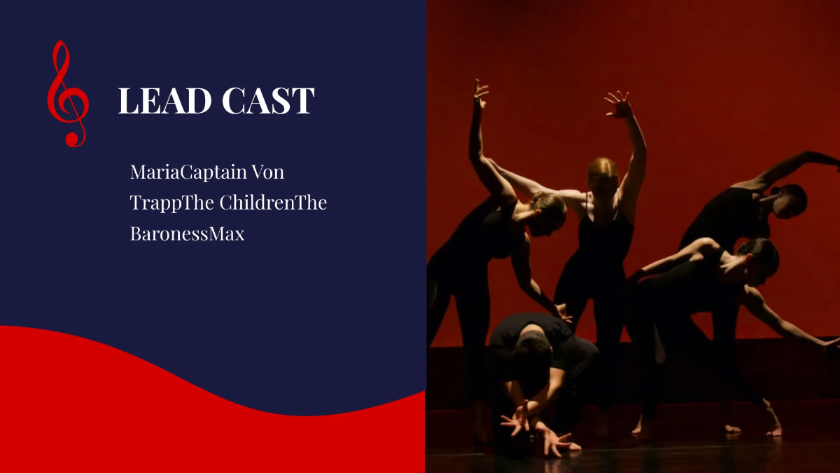 Free Performing Arts School Center Presentation Template to Edit Online