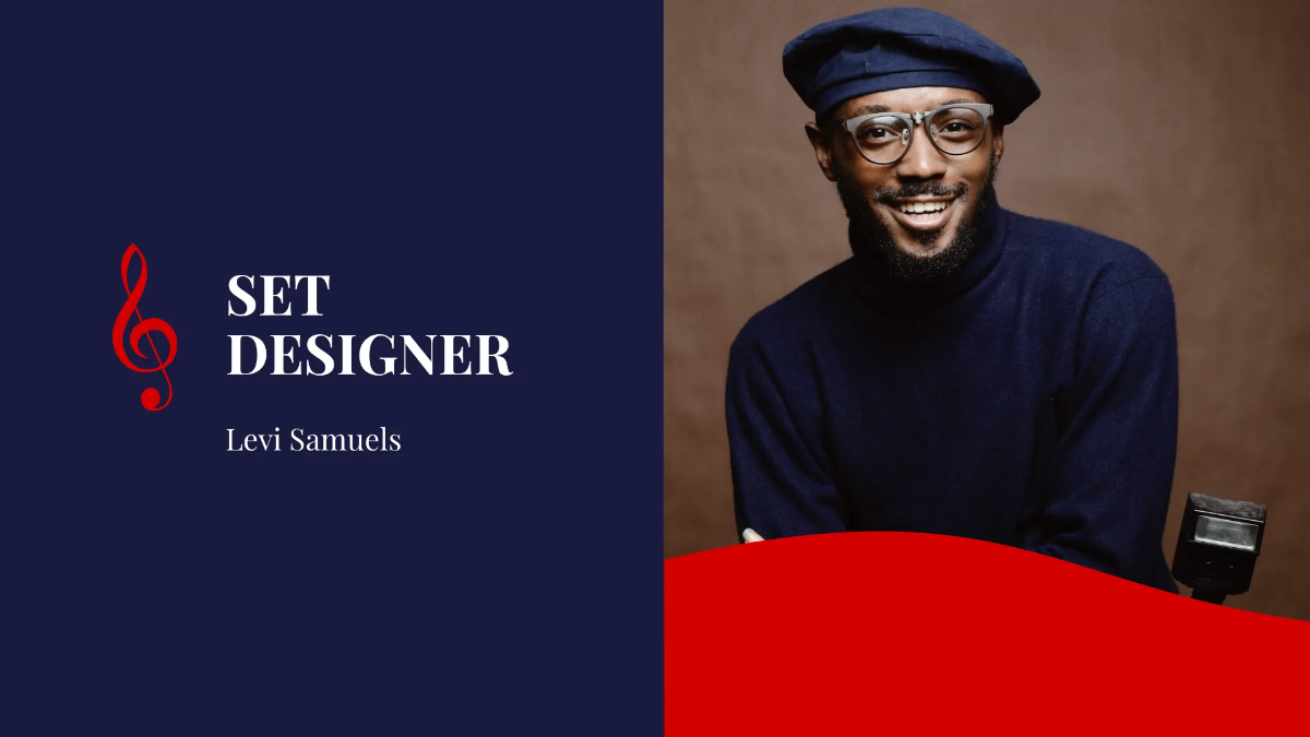 Free Performing Arts School Center Presentation Template to Edit Online