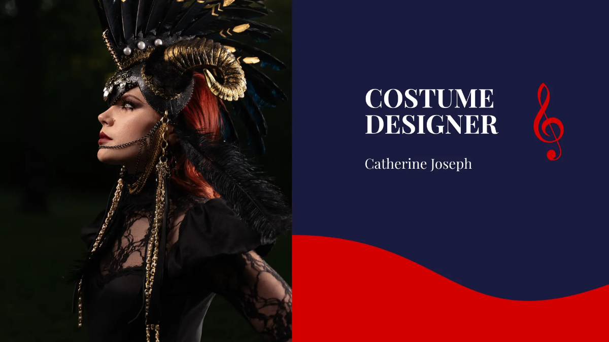 Free Performing Arts School Center Presentation Template to Edit Online