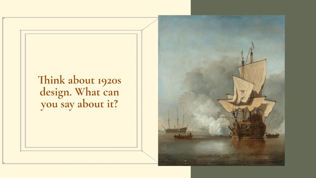 Free Art Deco Lesson Presentation Template to Edit Online