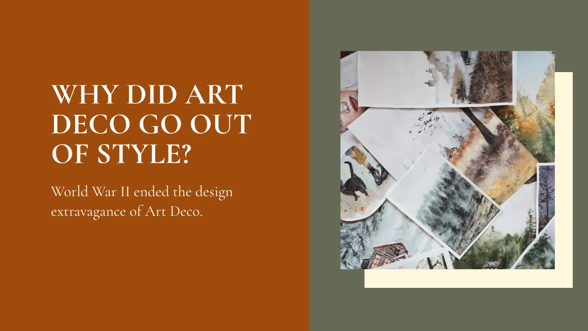 Free Art Deco Lesson Presentation Template to Edit Online