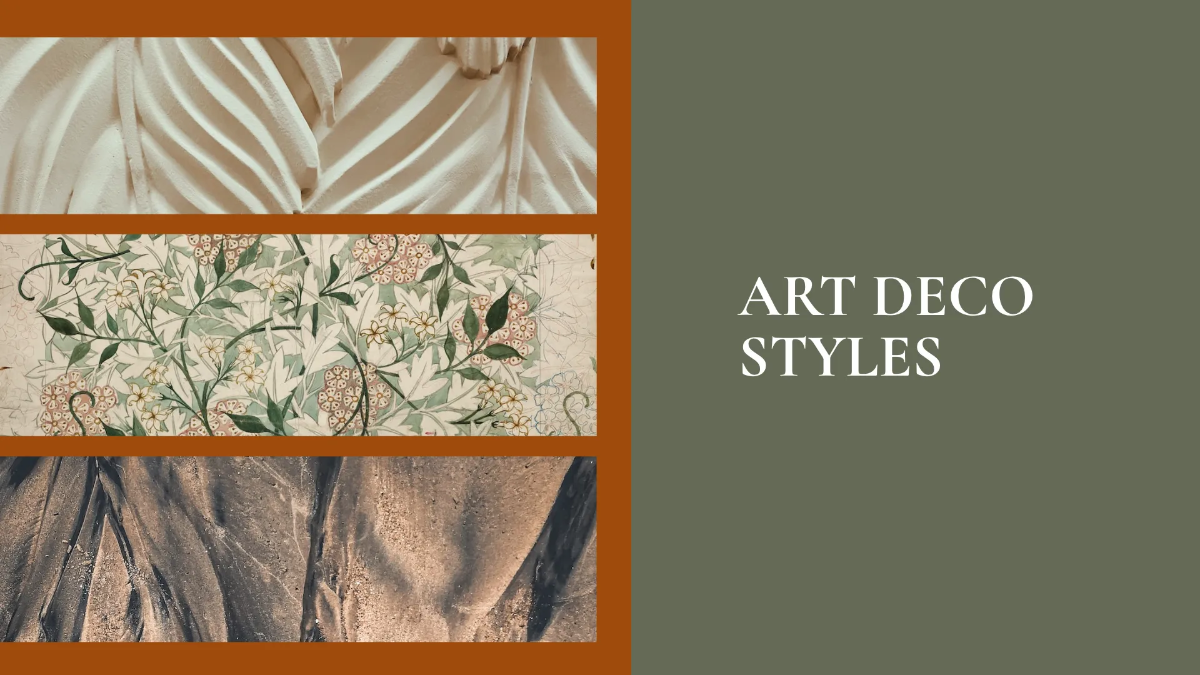 Free Art Deco Lesson Presentation Template to Edit Online