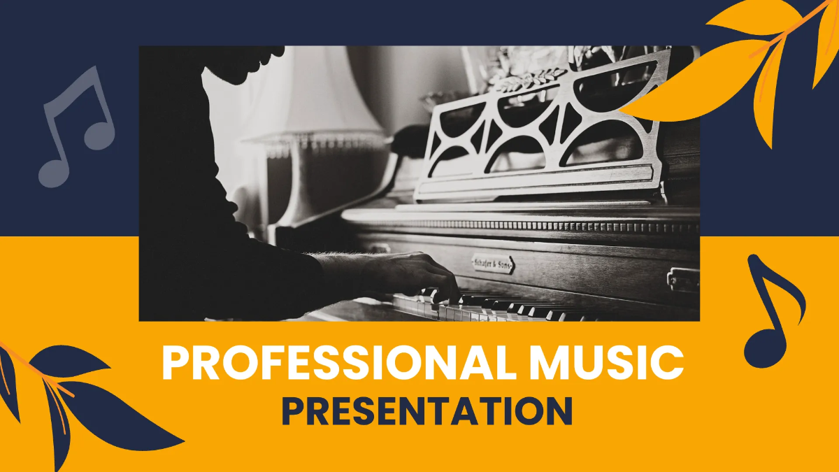 Free Professional Music Presentation Template to Edit Online