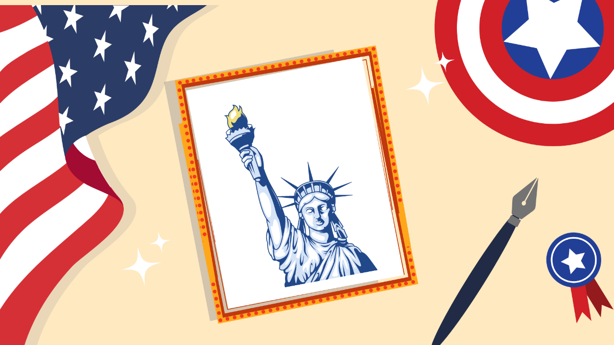 Patriots' Day Photo Background Template