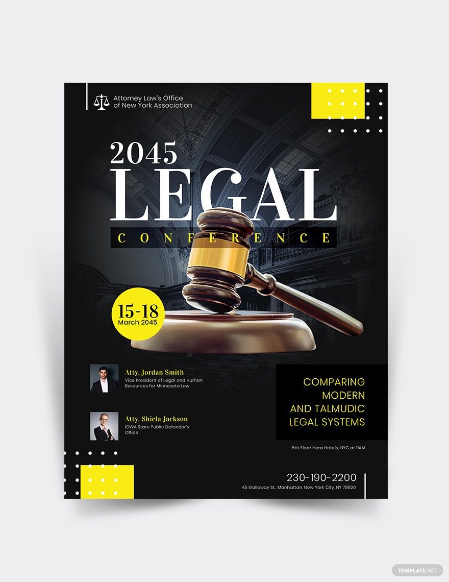 Legal Conference Flyer Template