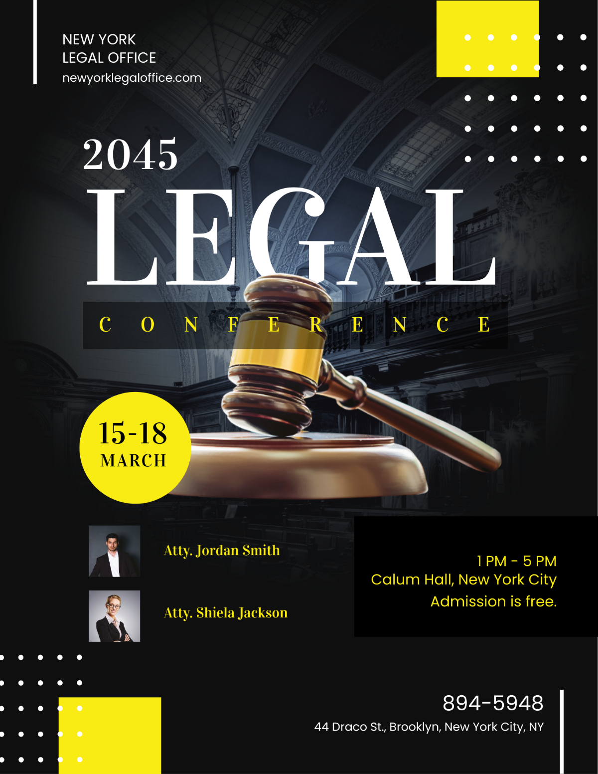 Legal Conference Flyer Template