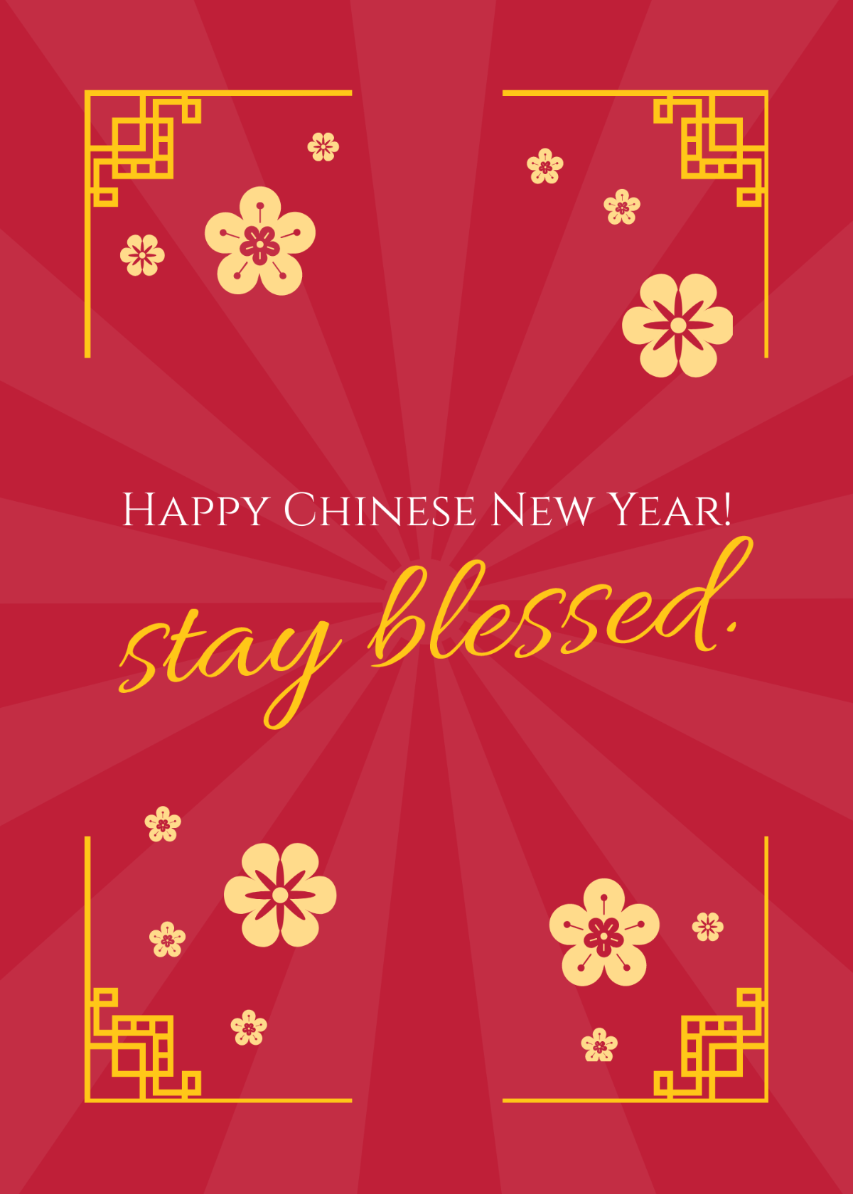 Chinese New Year Greeting Template