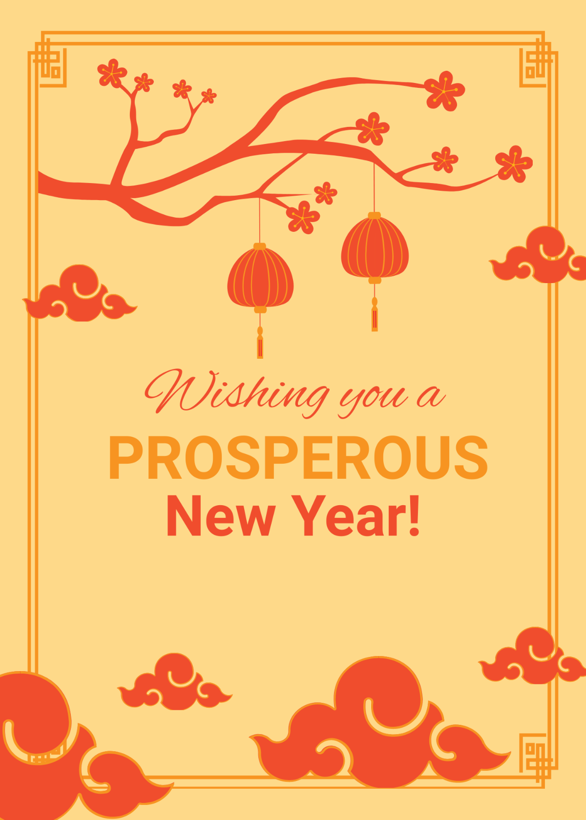 Chinese New Year Card Template