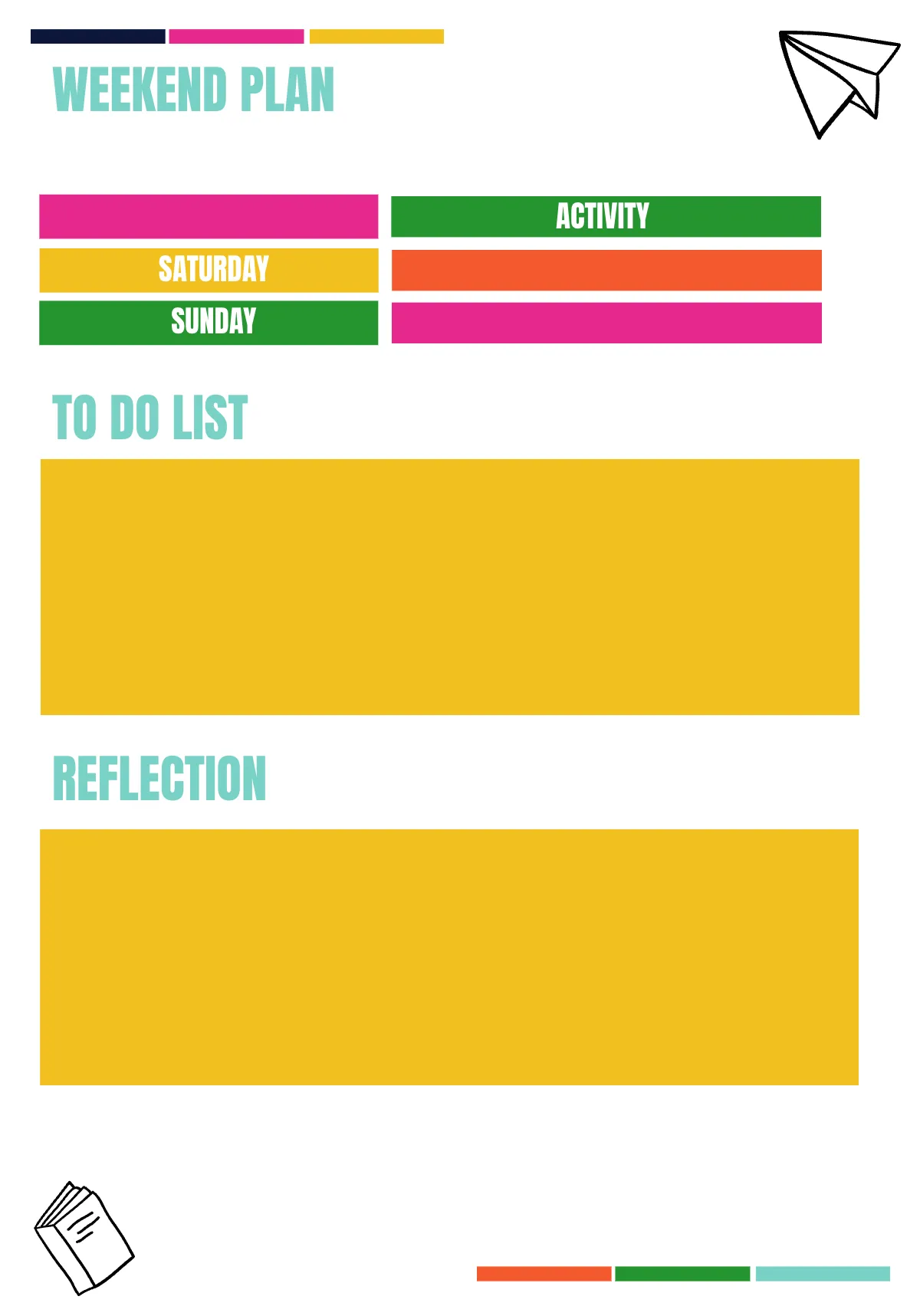 Free 2024 Student Planner Template to Edit Online