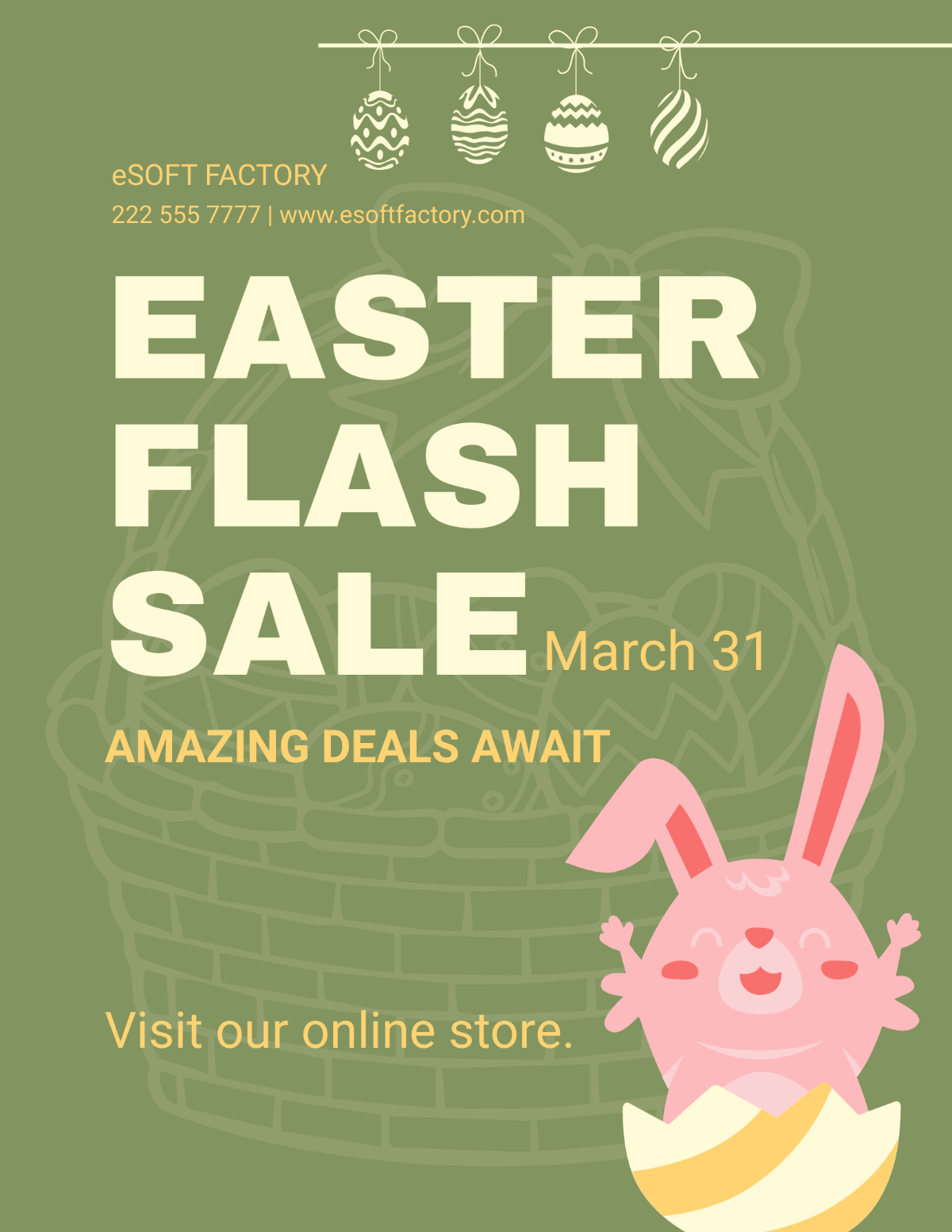 Free Sale Easter Flyer Template