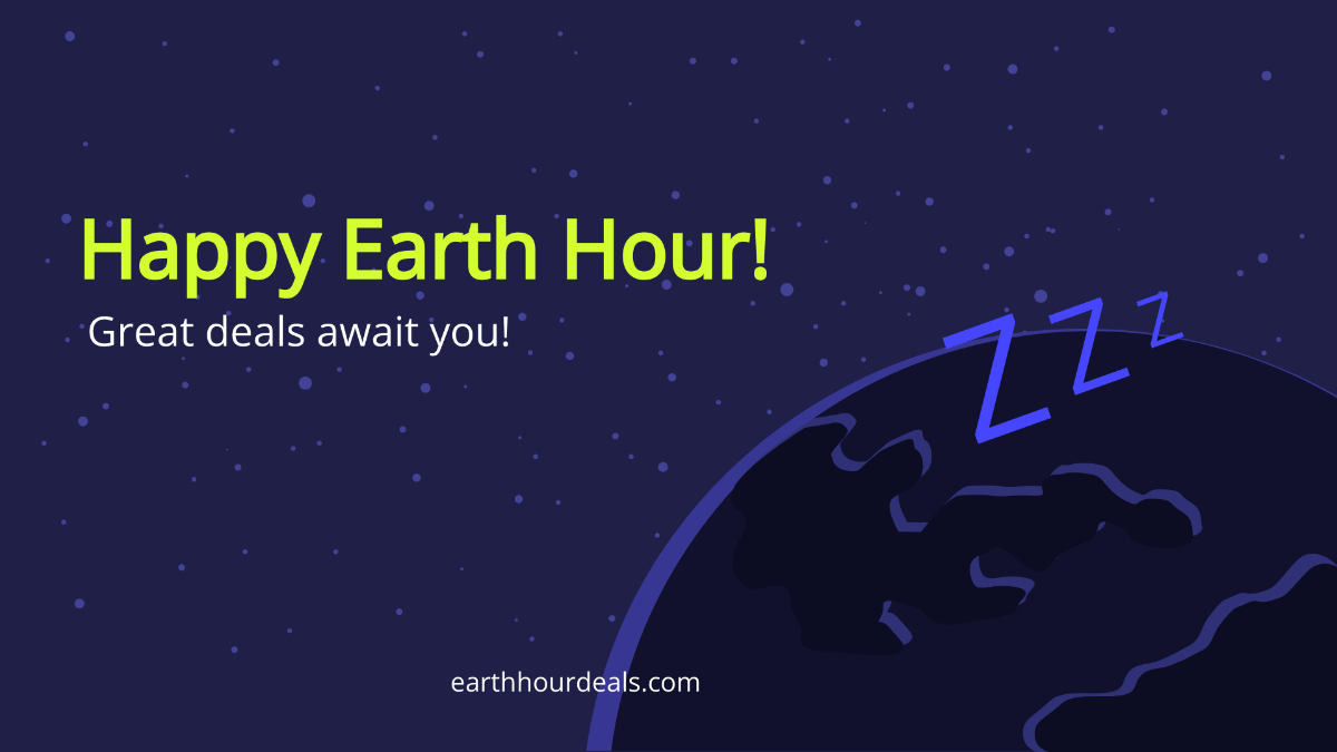 Earth Hour Web Site Banner Template