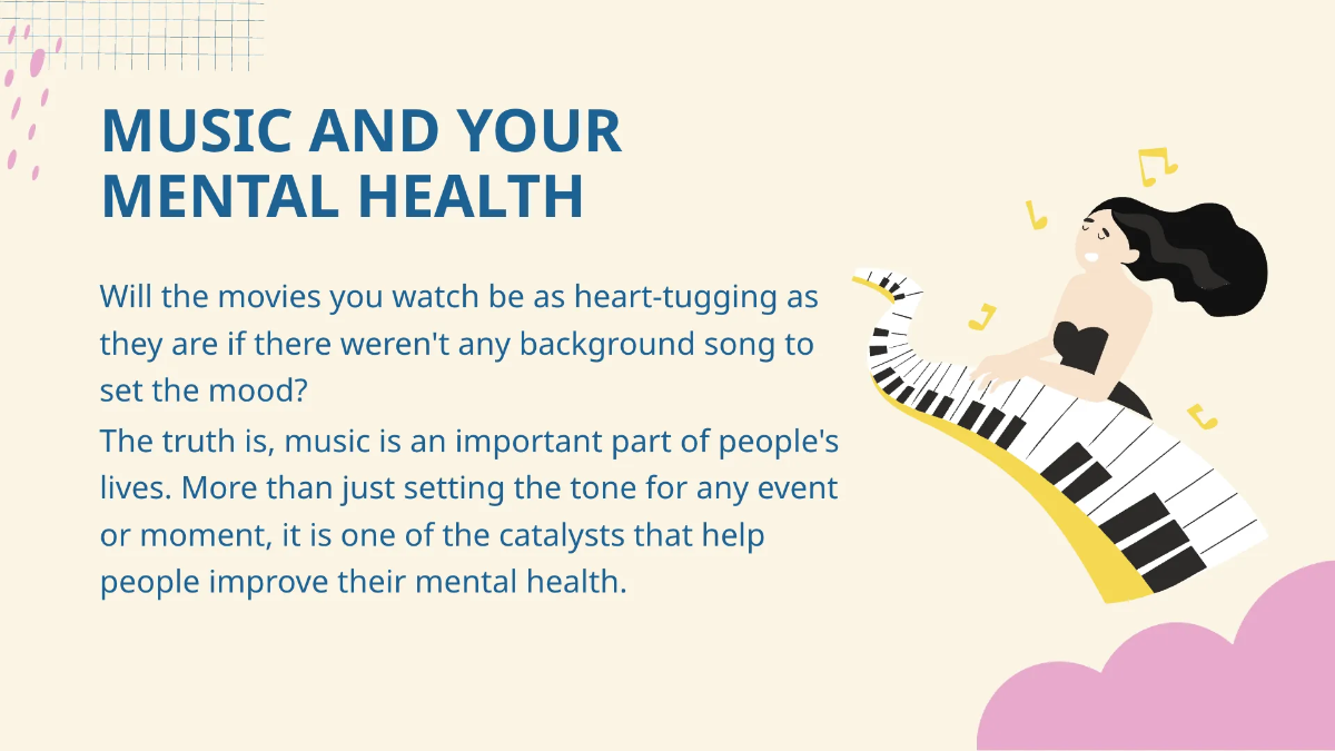 Free Background Music Presentation Template to Edit Online