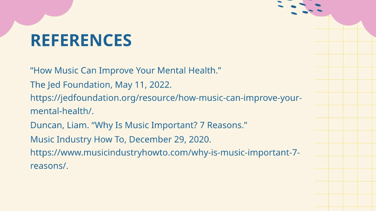 Free Background Music Presentation Template to Edit Online