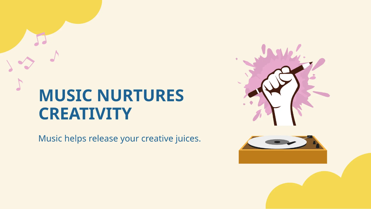 Free Background Music Presentation Template to Edit Online