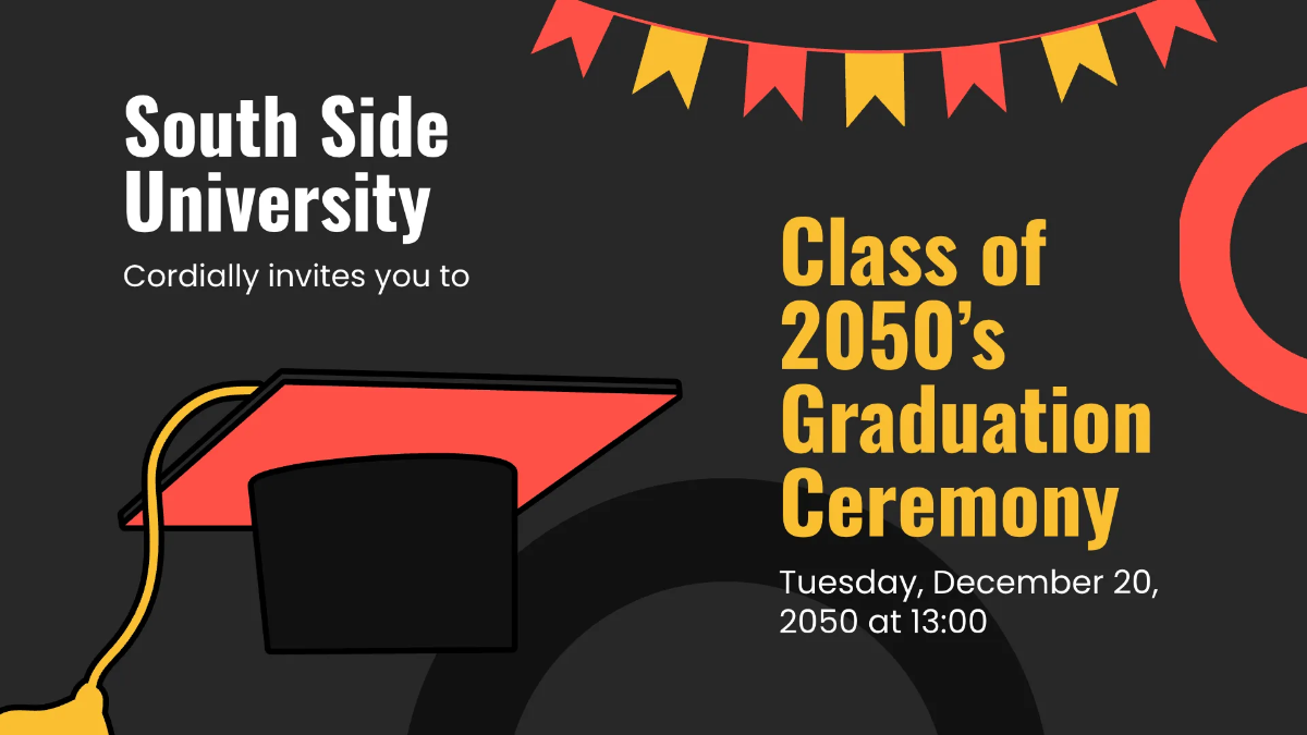 Free Graduation Invitations for College Presentation Template to Edit Online