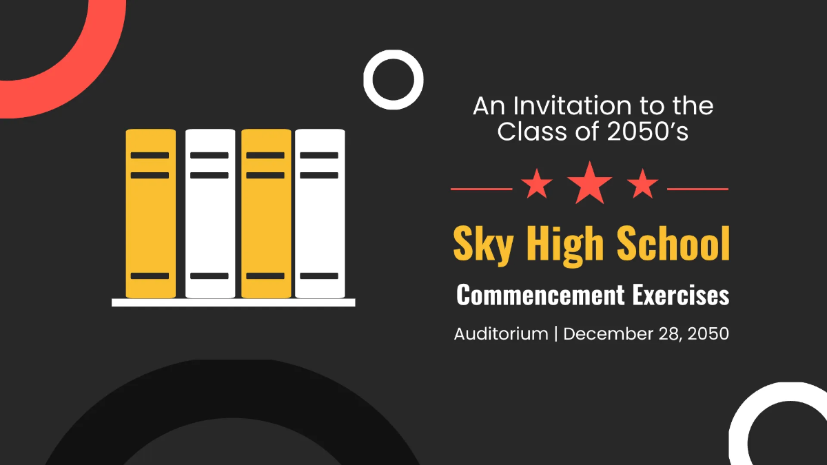 Free Graduation Invitations for College Presentation Template to Edit Online