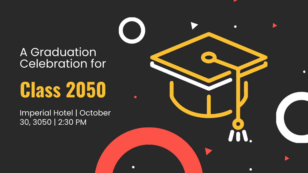 Free Graduation Invitations for College Presentation Template to Edit Online