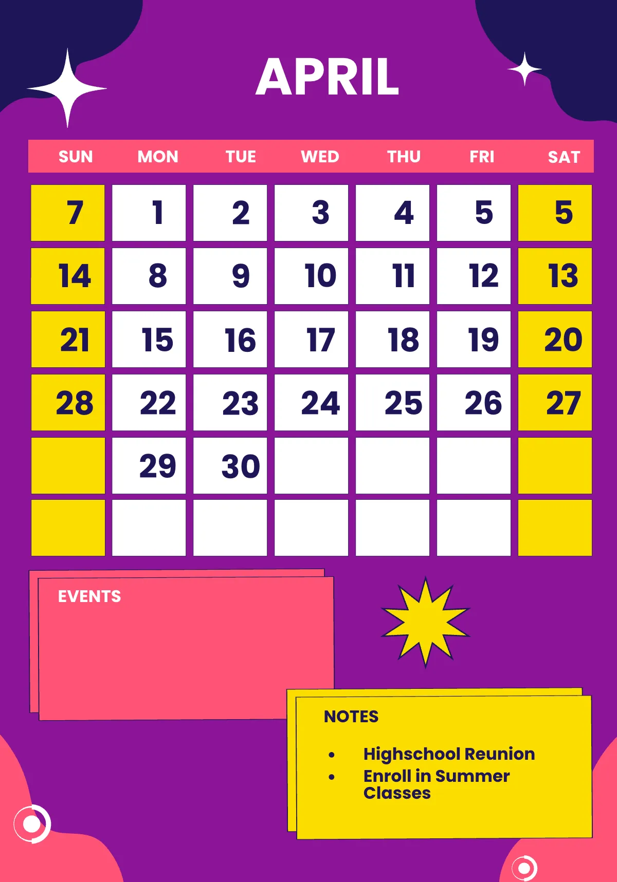 Free 2024 Monthly Planner Template to Edit Online