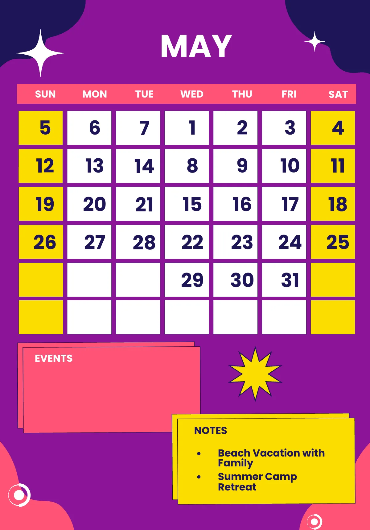 Free 2024 Monthly Planner Template to Edit Online