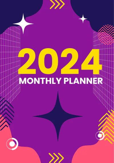 Free 2024 Monthly Planner Template to Edit Online