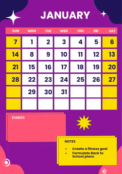Free 2024 Monthly Planner Template to Edit Online