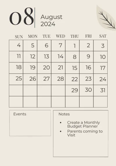 Free 2024 Year Planner Template to Edit Online