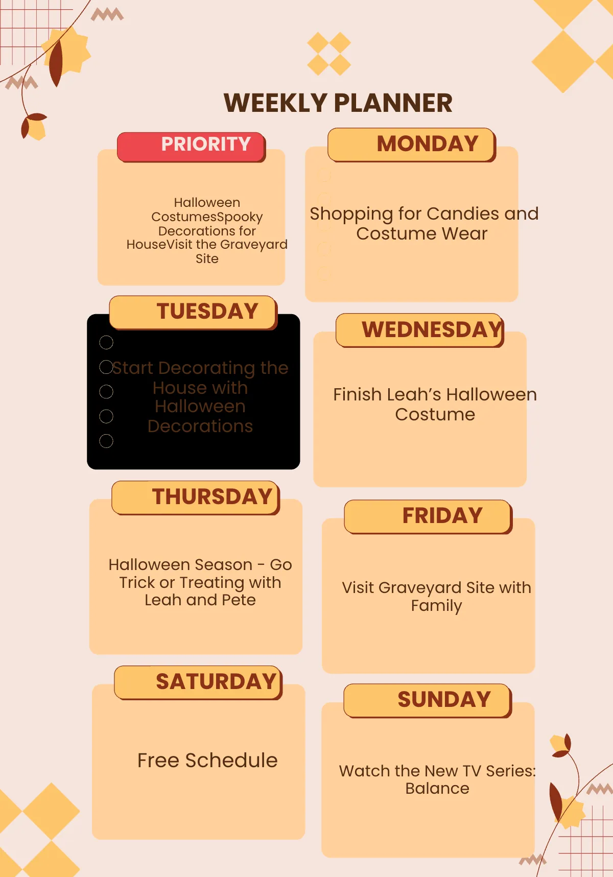 Free 2024 Weekly Planner Template to Edit Online